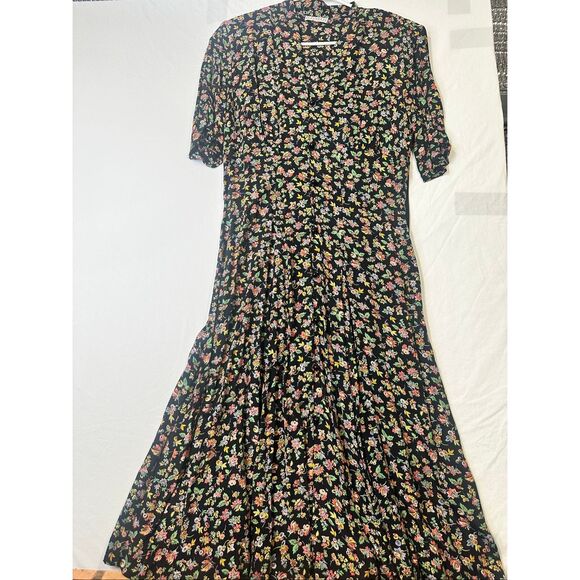 Laundry by Shelli Segal Vintage 90’s floral midi dress, size 10 - Picture 1 of 5